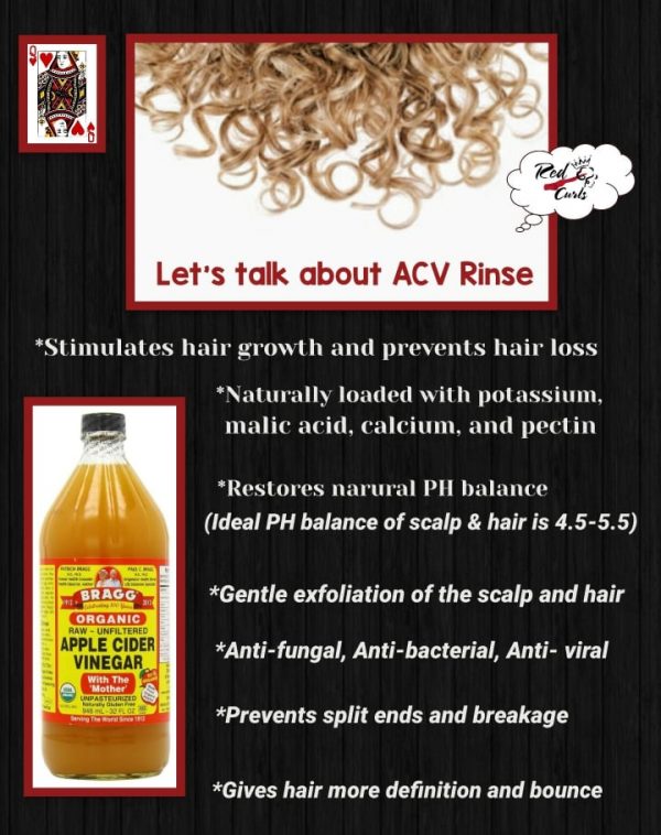 Apple Cider Vinegar Rinse (ACV Rinse) 101 Red Carpet Curls